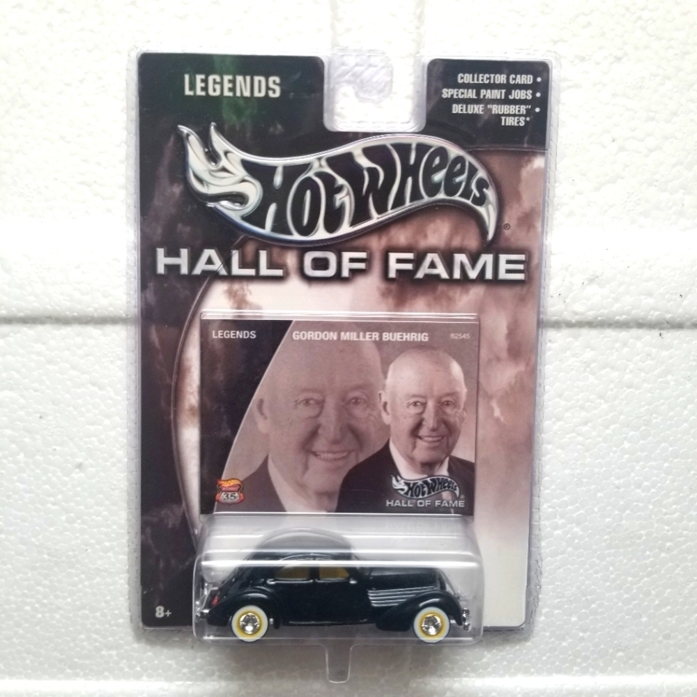 2002 Hot Wheels Hall of Fame 1:64 Diecast Legend Gordon Miller Buehrig Black Car